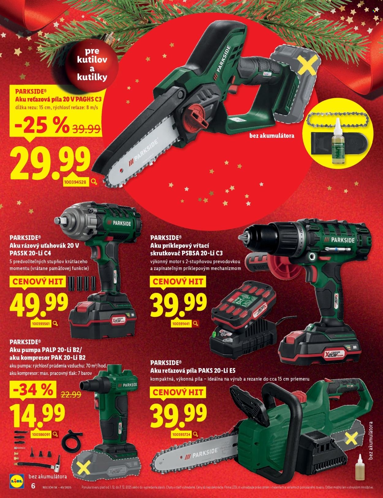 LIDL leták - Od pondelka 1.12.2025 (2025-12-01 - 2025-12-07) | 6