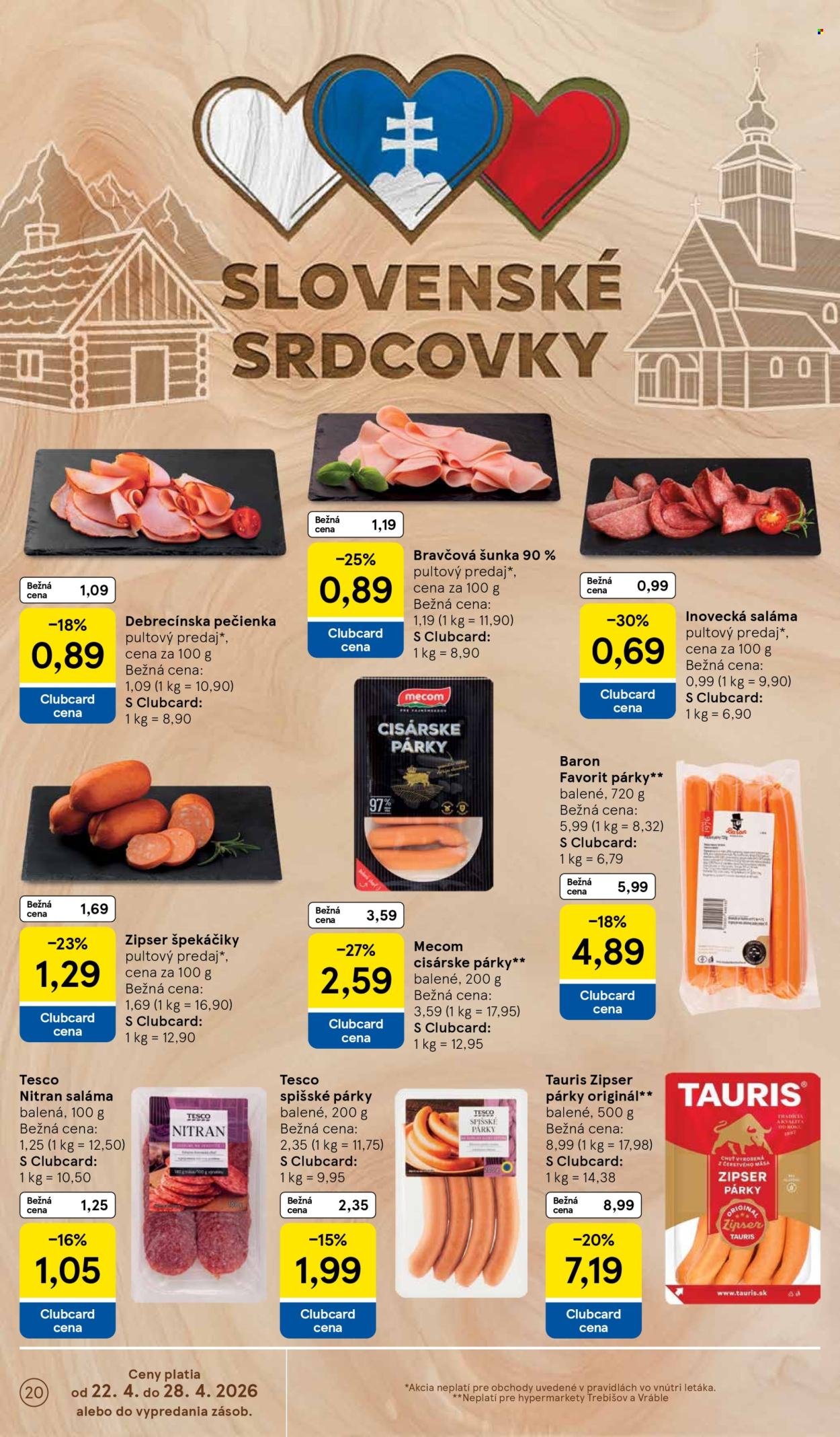TESCO leták - Od stredy 22.4.2026 (2026-04-22 - 2026-04-28) | 20