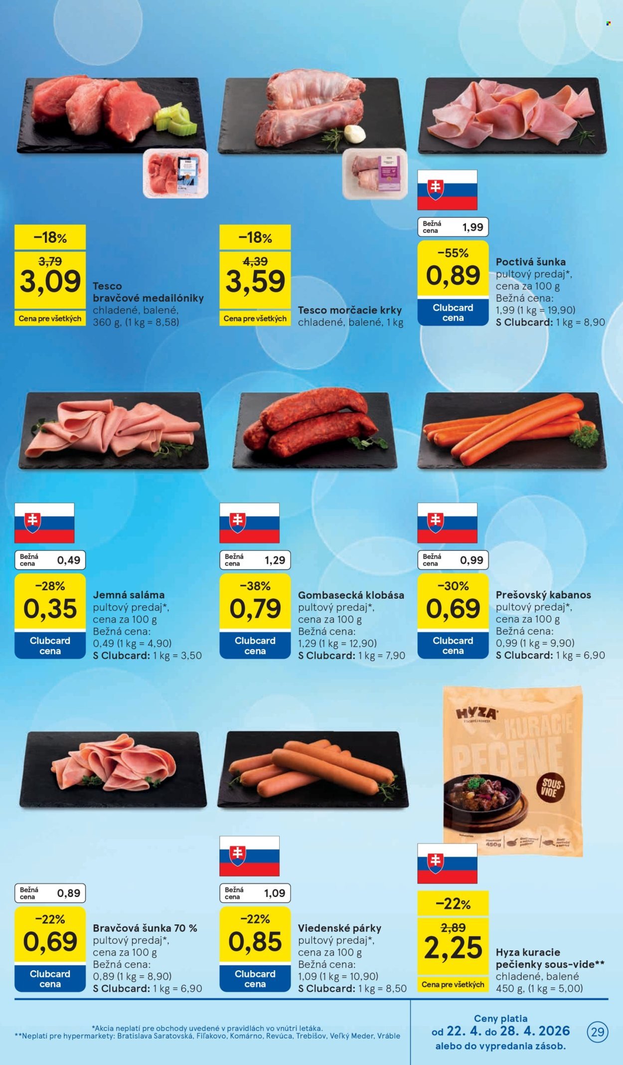 TESCO leták - Od stredy 22.4.2026 (2026-04-22 - 2026-04-28) | 29