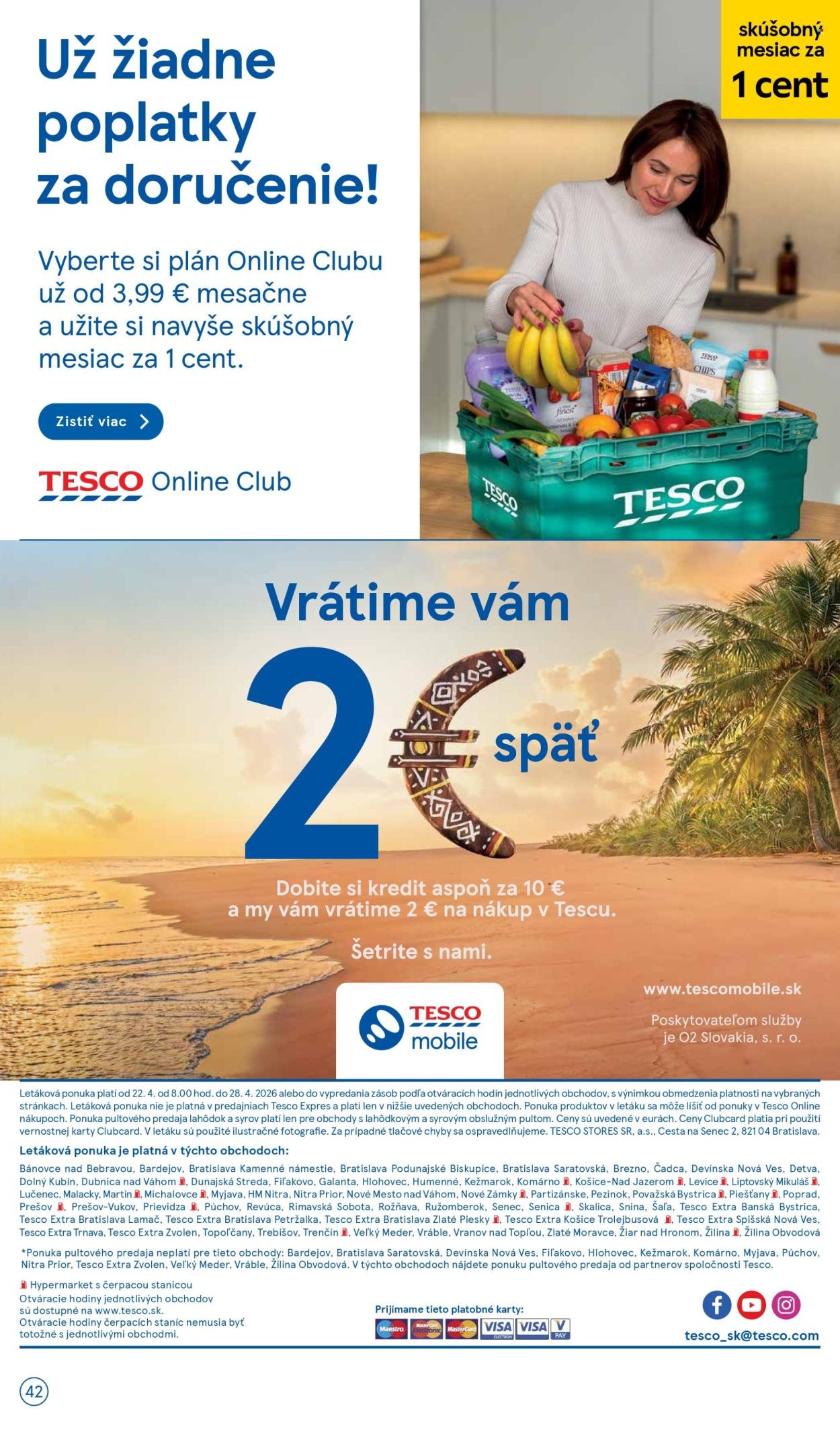 TESCO leták - Od stredy 22.4.2026 (2026-04-22 - 2026-04-28) | 42