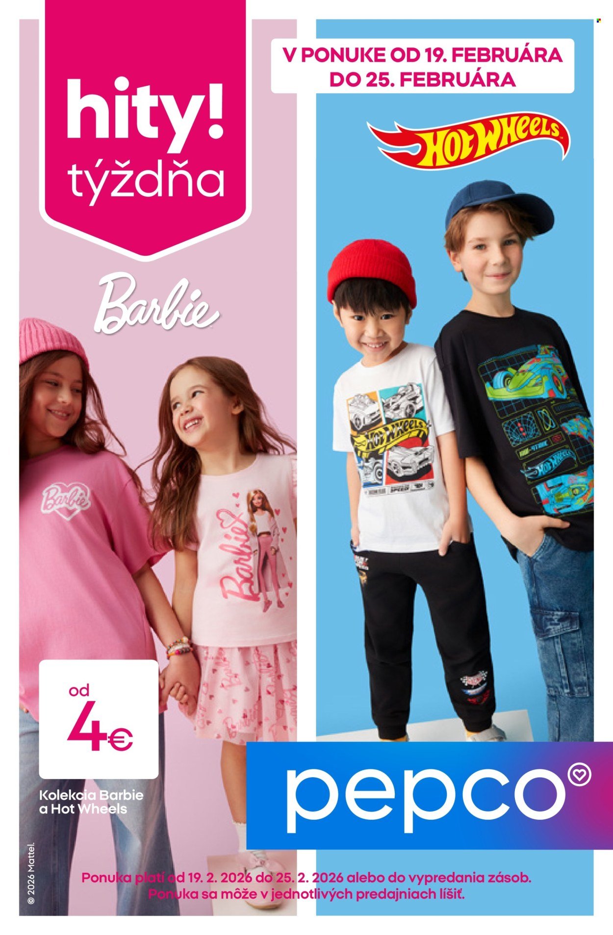 PEPCO leták - Barbie – Hot Wheels (2026-02-19 - 2026-02-25) | 1