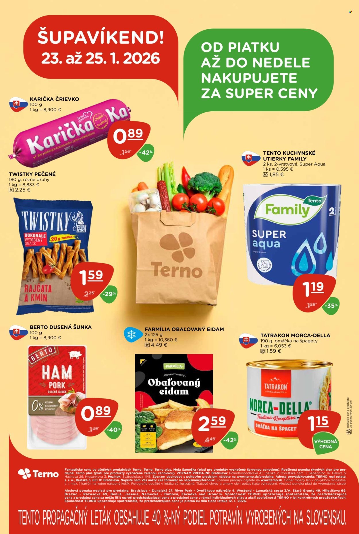 TERNO leták - Od štvrtka 22.1.2026 (2026-01-22 - 2026-01-28) | 20