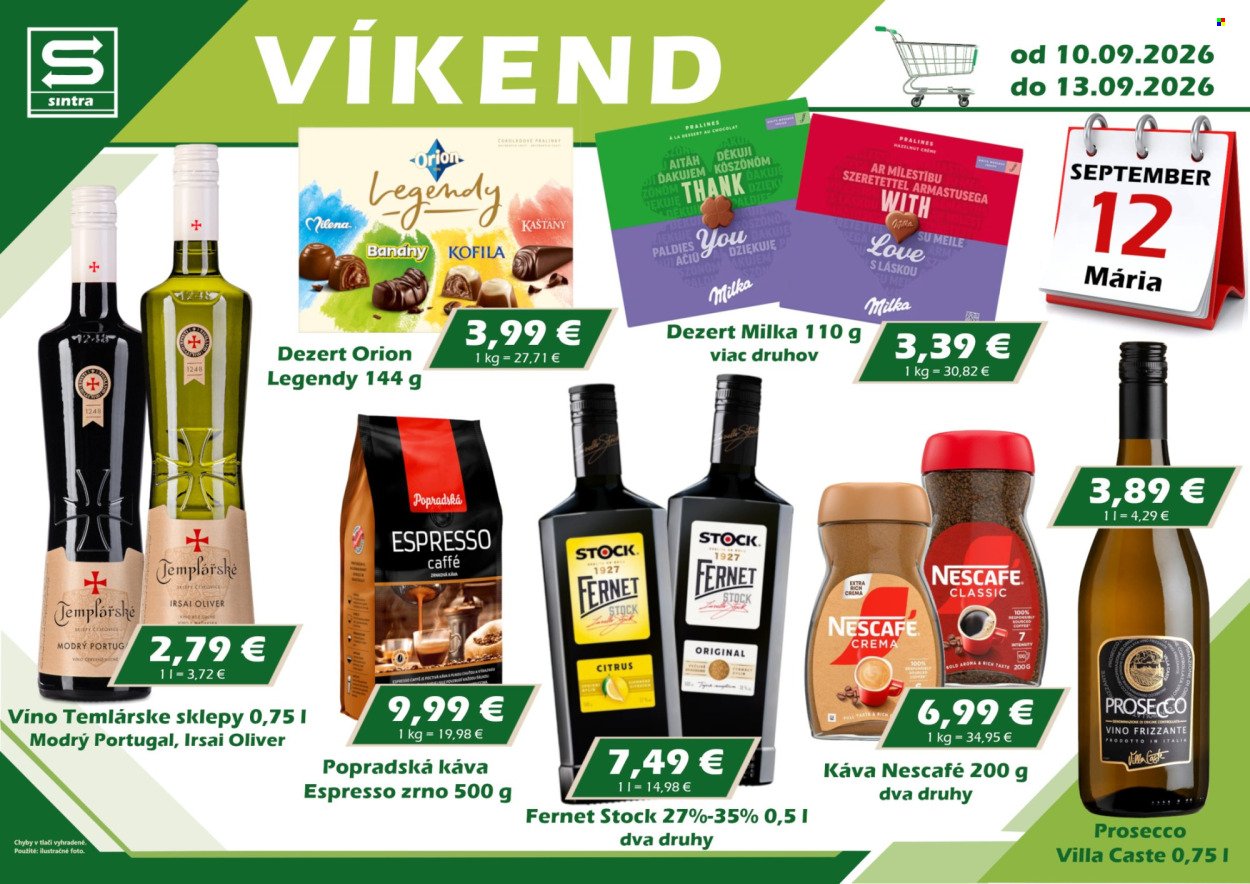 SINTRA leták - Od štvrtka 10.9.2026