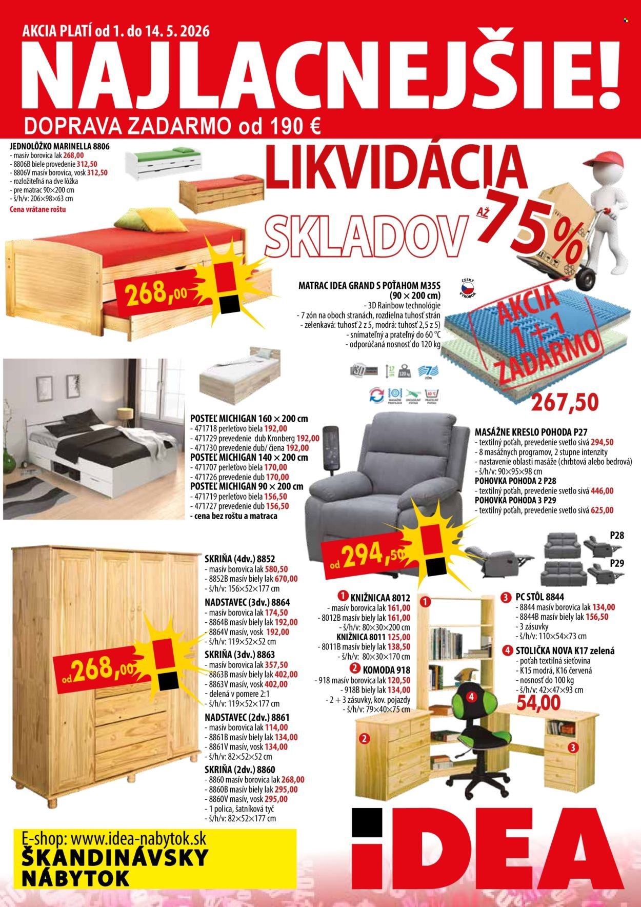 IDEA NÁBYTOK leták - Od piatka 1.5.2026 (2026-05-01 - 2026-05-14) | 1