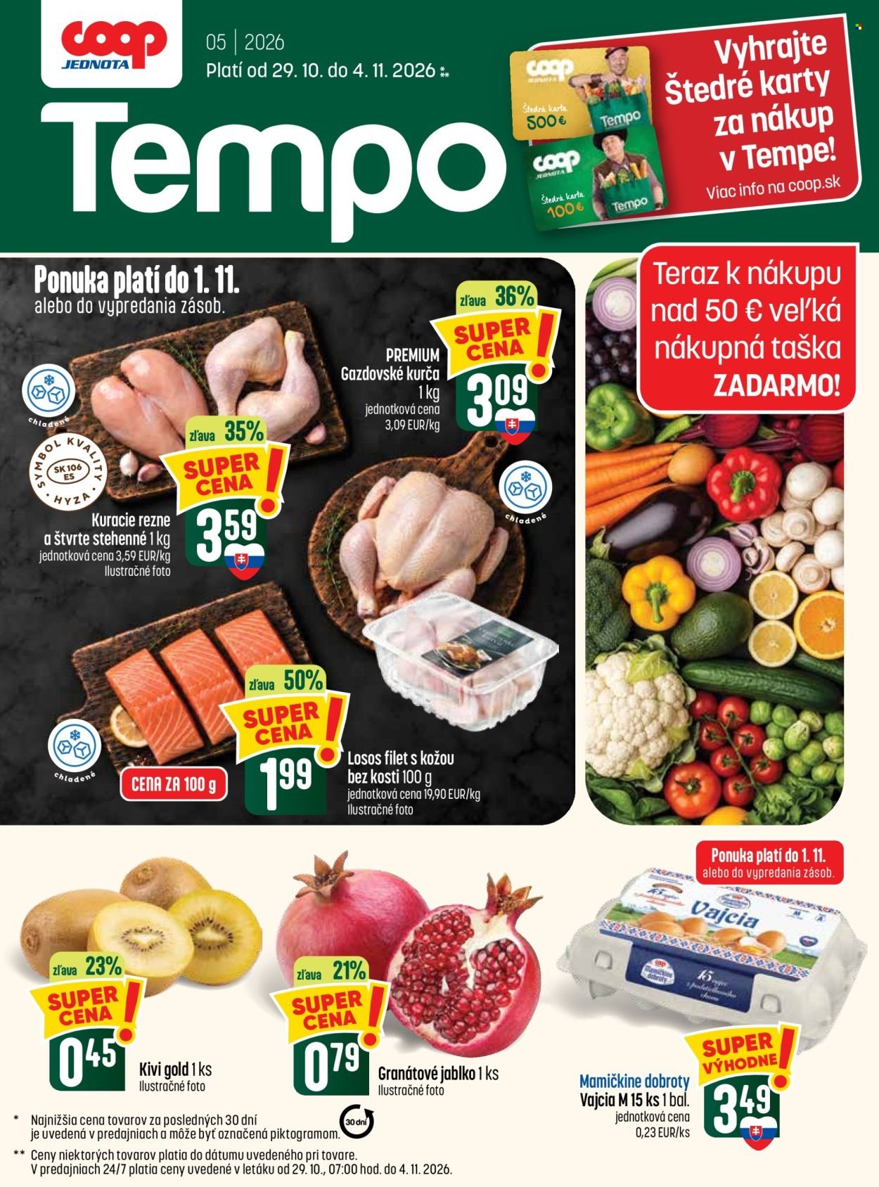 COOP JEDNOTA leták - Od štvrtka 29.10.2026