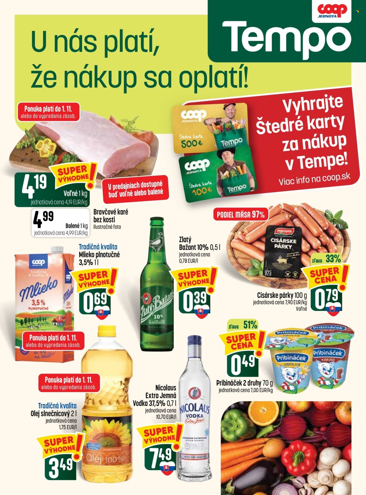 COOP JEDNOTA leták - Od štvrtka 29.10.2026