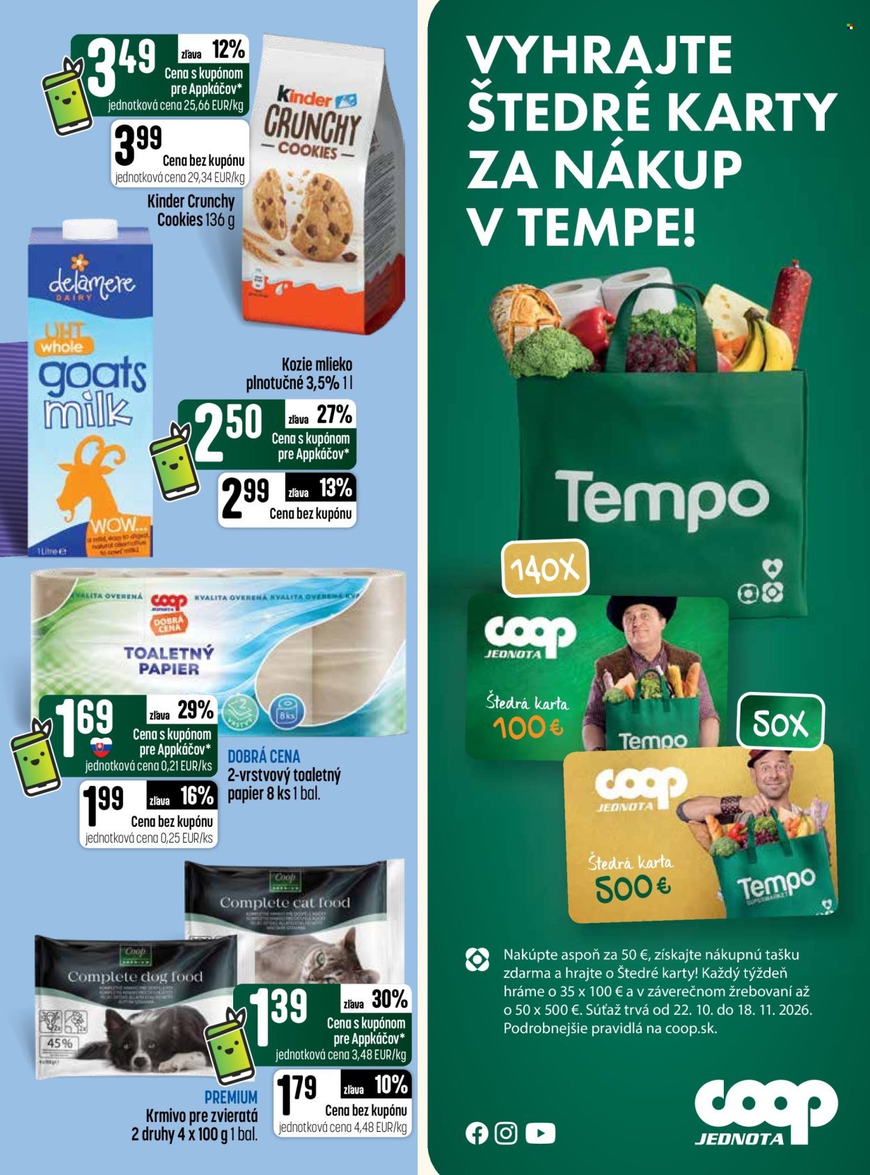 COOP JEDNOTA leták - Od štvrtka 29.10.2026