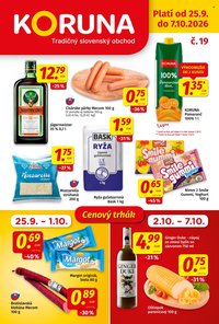 POTRAVINY KORUNA leták - Od piatka 25.9.2026