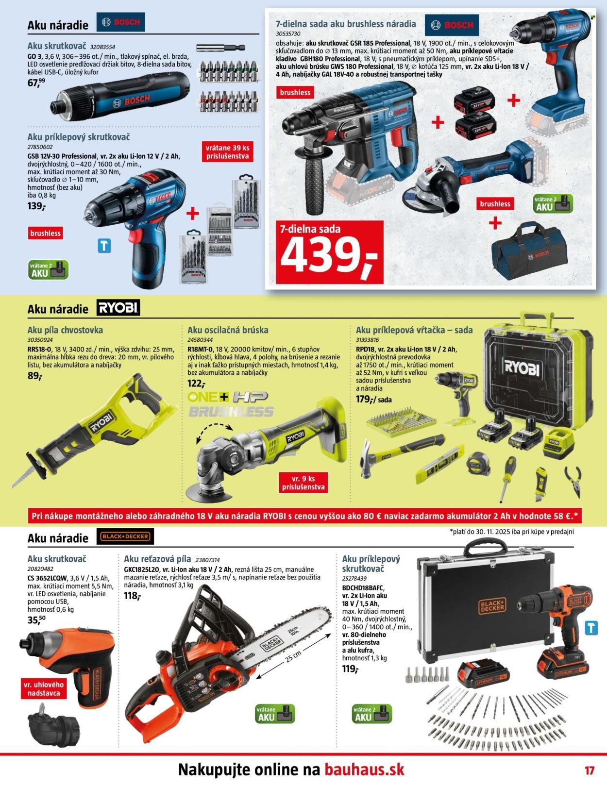 BAUHAUS leták - Aktuálna ponuka (2025-11-03 - 2025-12-07) | 17