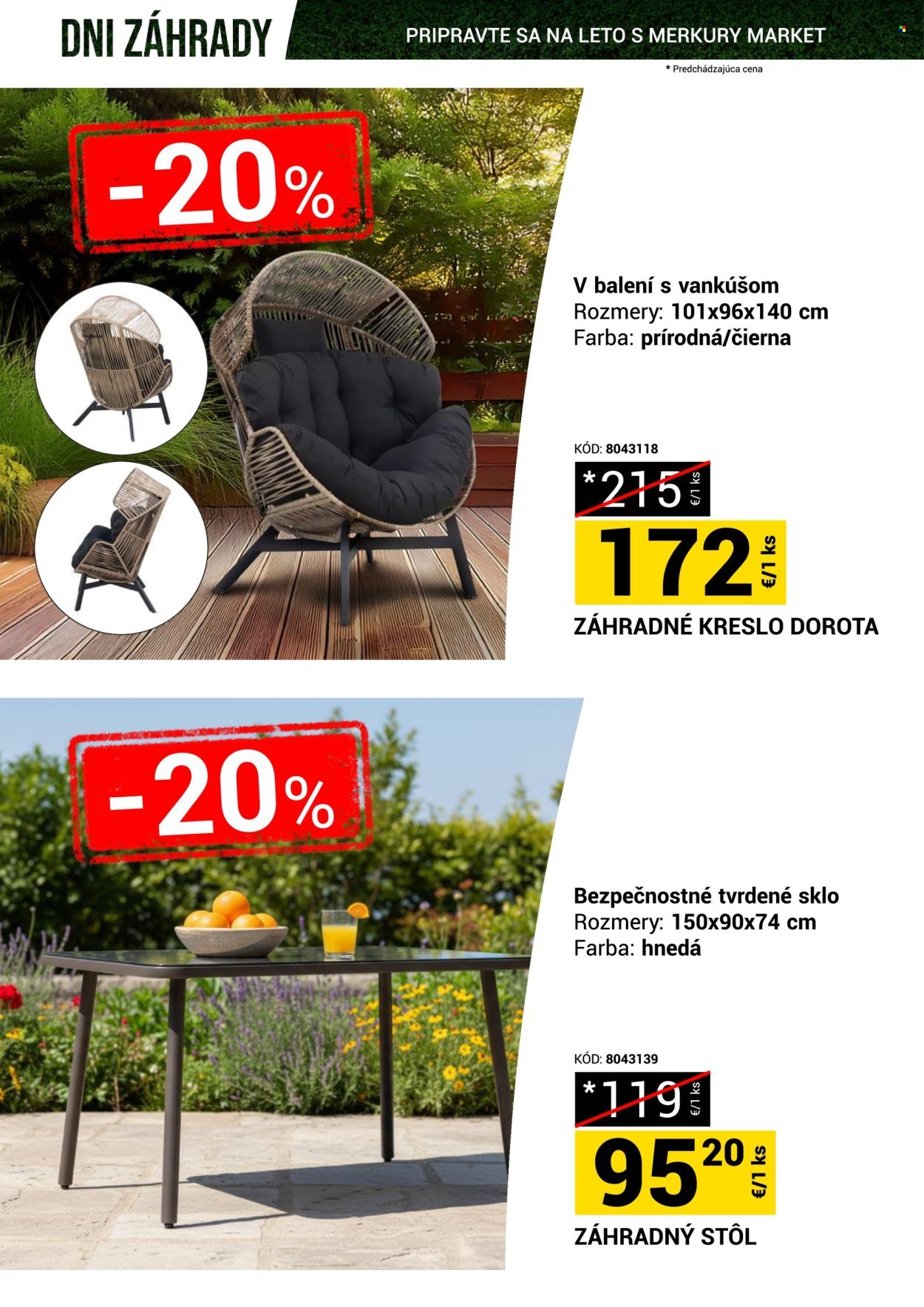 MERKURY MARKET leták - Dni záhrady (2026-05-23 - 2026-05-31) | 24