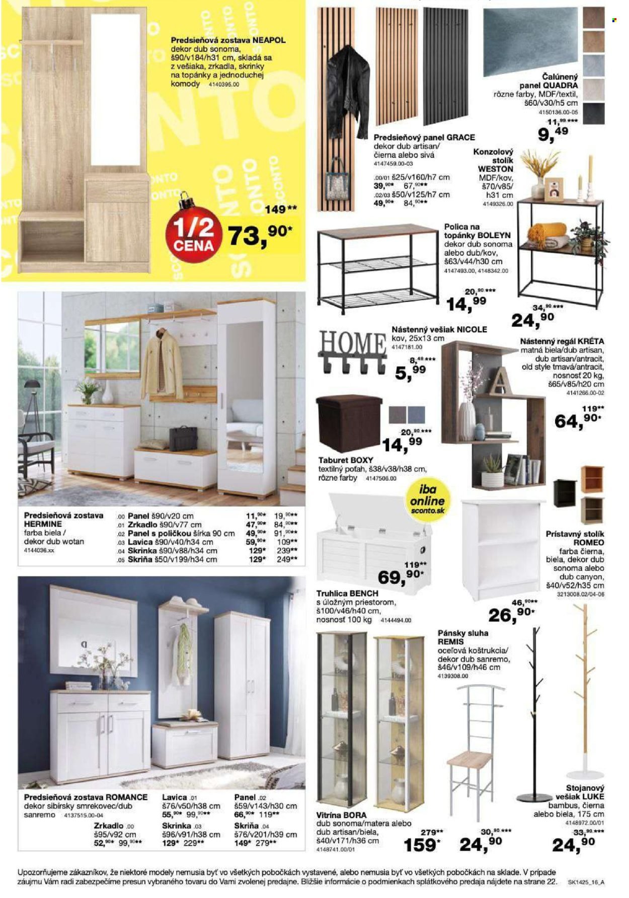 SCONTO NÁBYTOK leták - - 40% na jedálenské stoly a stoličky (2025-11-05 - 2025-11-16) | 16