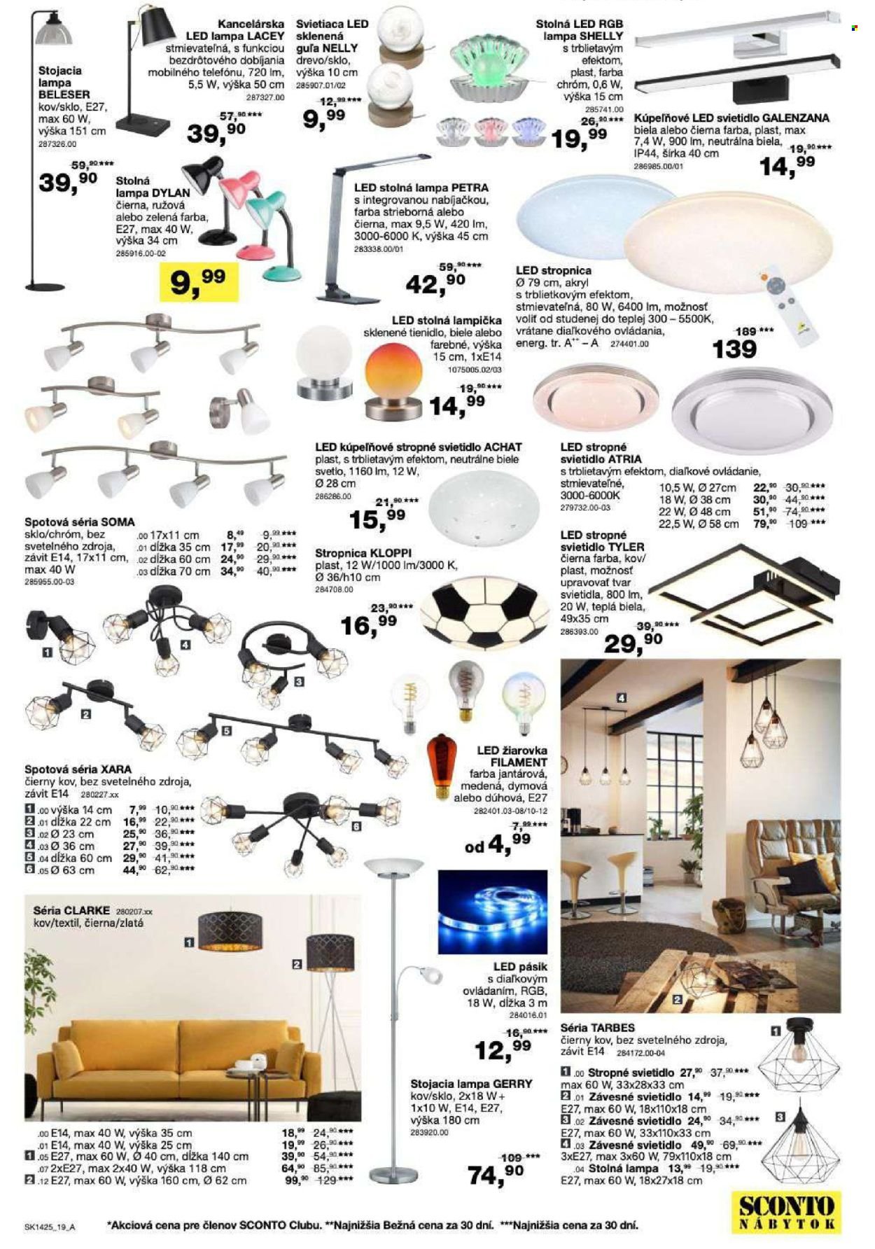 SCONTO NÁBYTOK leták - - 40% na jedálenské stoly a stoličky (2025-11-05 - 2025-11-16) | 19