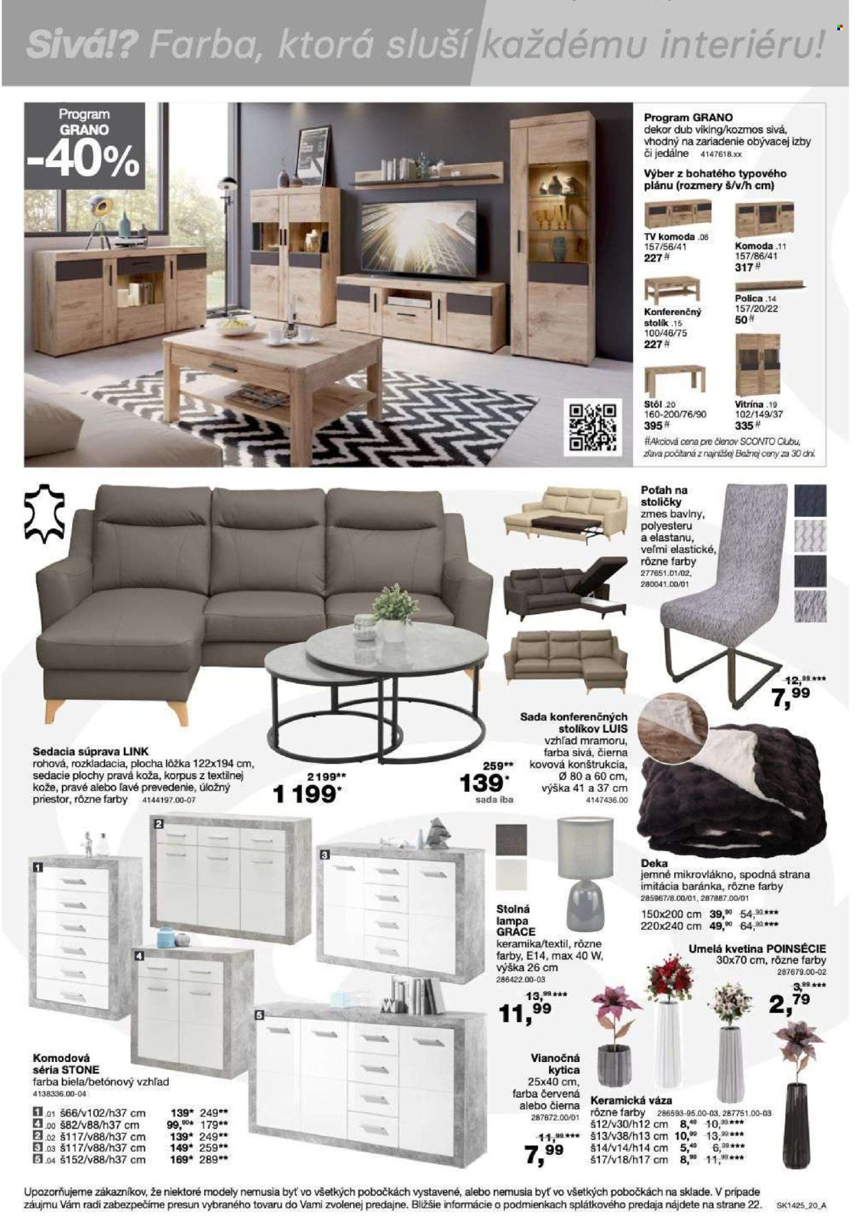 SCONTO NÁBYTOK leták - - 40% na jedálenské stoly a stoličky (2025-11-05 - 2025-11-16) | 20