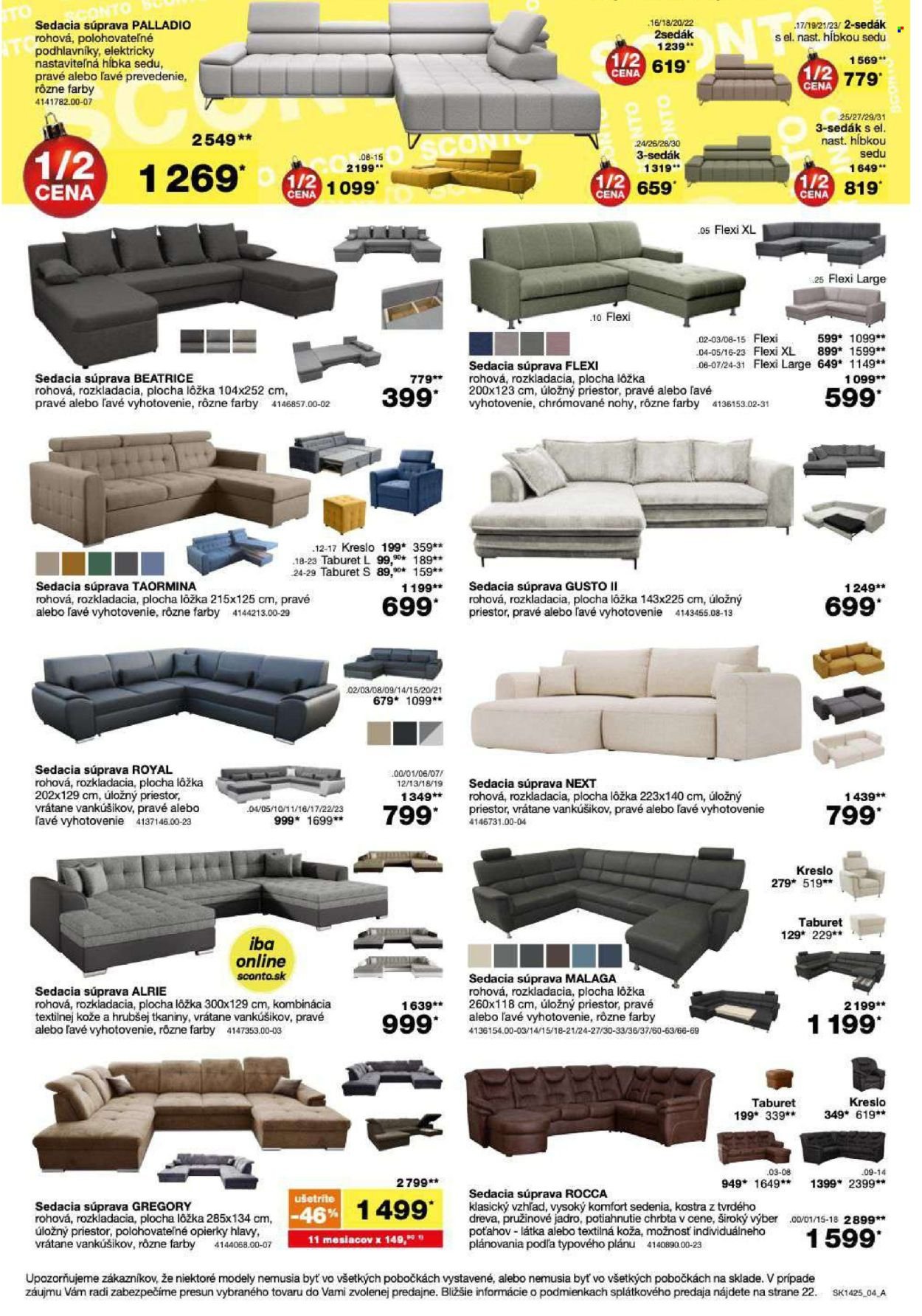 SCONTO NÁBYTOK leták - - 40% na jedálenské stoly a stoličky (2025-11-05 - 2025-11-16) | 4