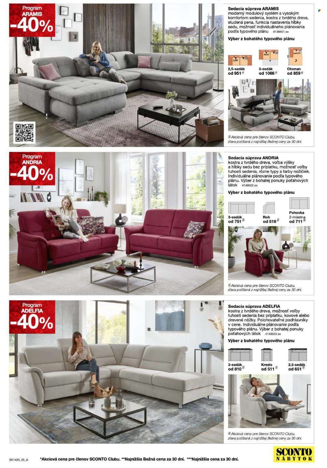 SCONTO NÁBYTOK leták - - 40% na jedálenské stoly a stoličky (2025-11-05 - 2025-11-16) | 5