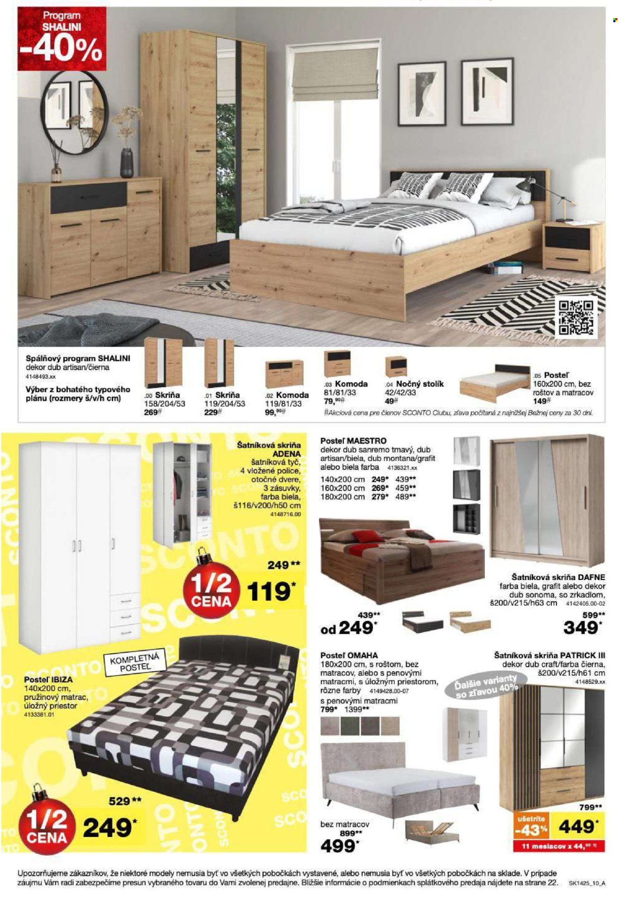 SCONTO NÁBYTOK leták - - 40% na jedálenské stoly a stoličky (2025-11-05 - 2025-11-16) | 10