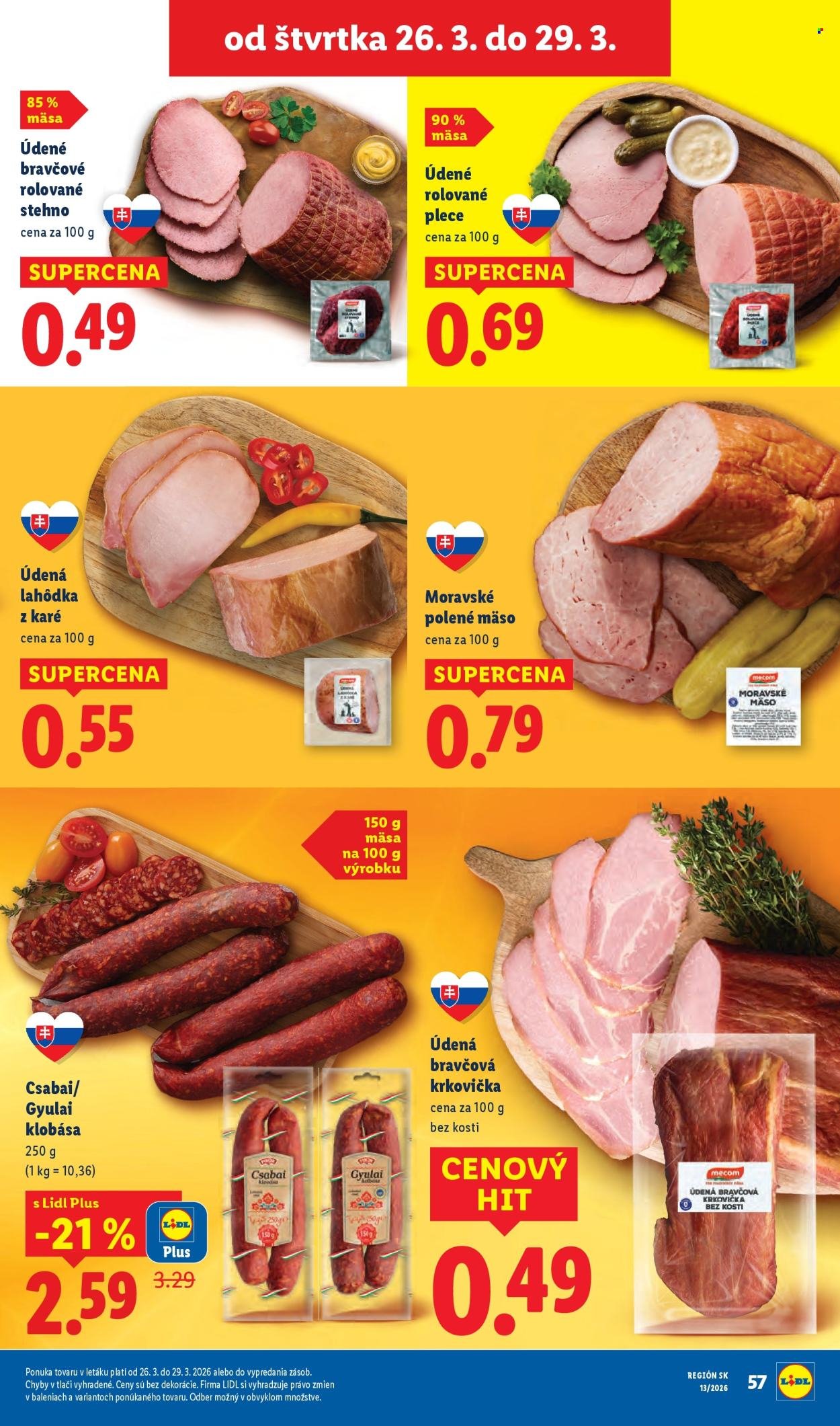LIDL leták - Od pondelka 23.3.2026 (2026-03-23 - 2026-03-29) | 63