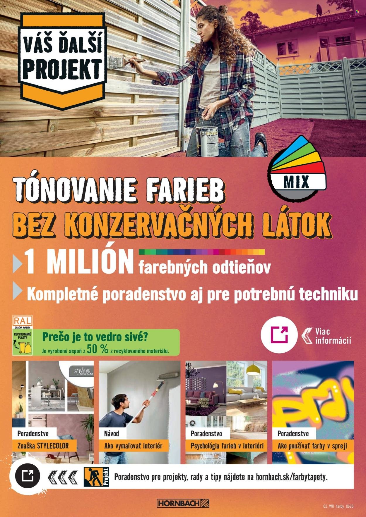 HORNBACH leták - Váš ďalší projekt - Farby