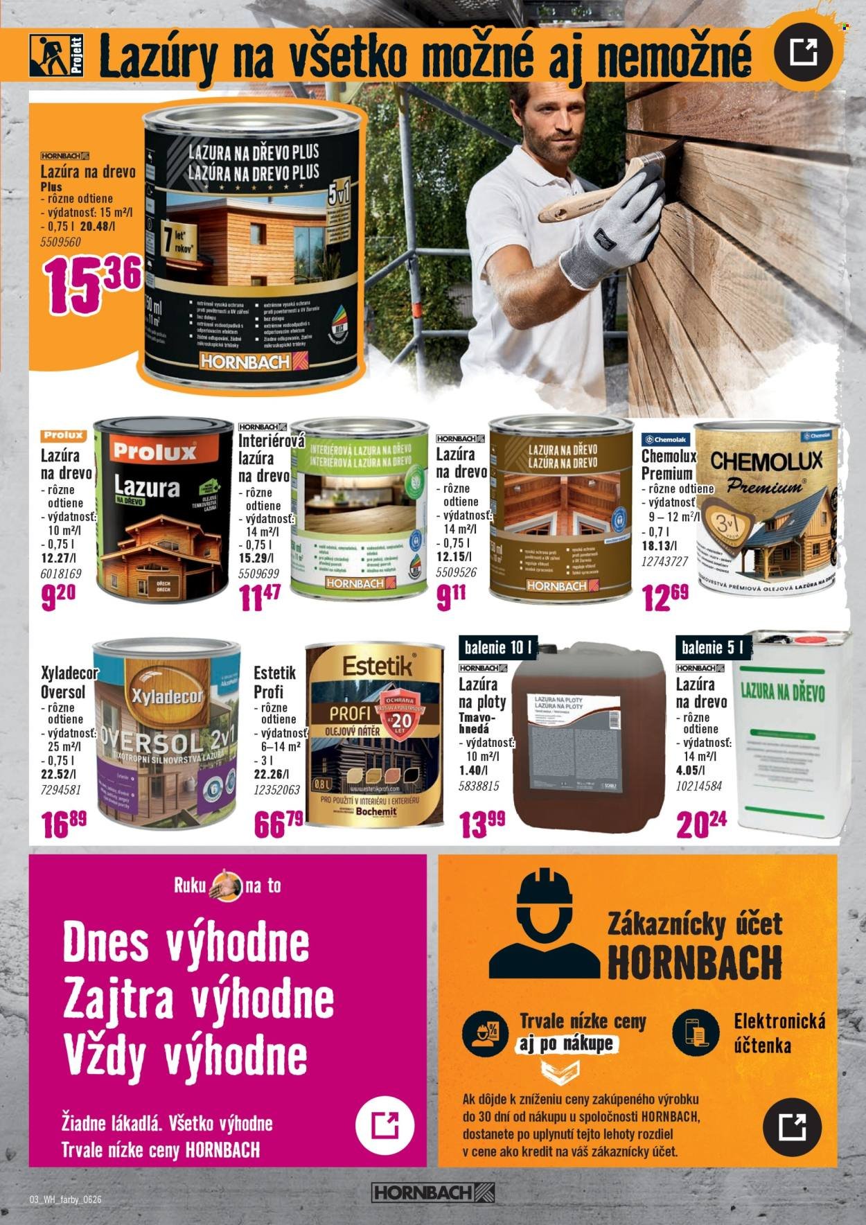 HORNBACH leták - Váš ďalší projekt - Farby