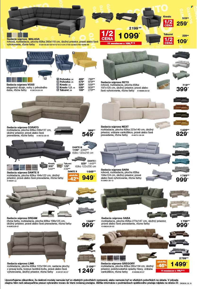 SCONTO NÁBYTOK leták - Aktuálny leták (2026-04-22 - 2026-05-19) | 2