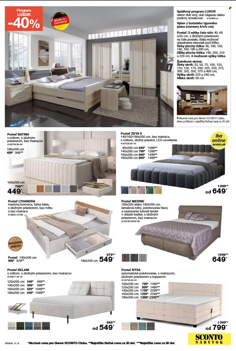 SCONTO NÁBYTOK leták - Aktuálny leták (2026-04-22 - 2026-05-19) | 15