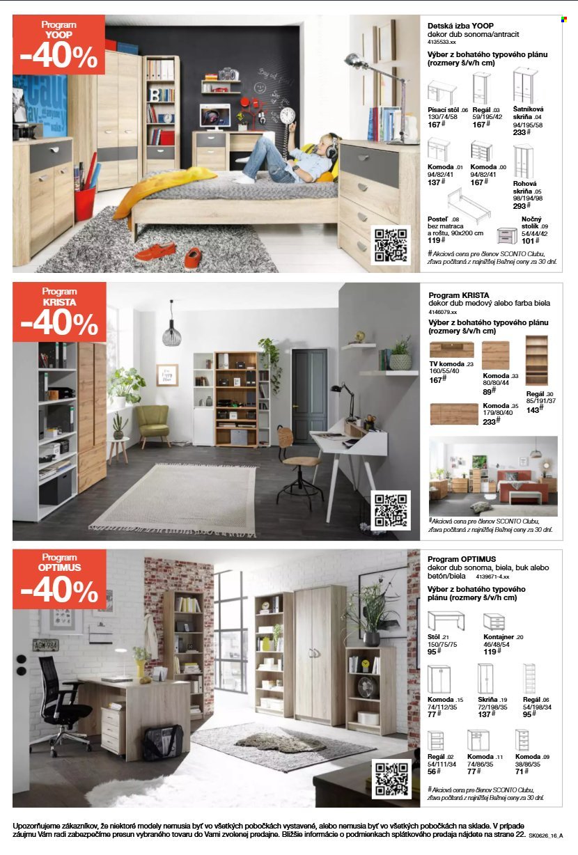 SCONTO NÁBYTOK leták - Aktuálny leták (2026-04-22 - 2026-05-19) | 16