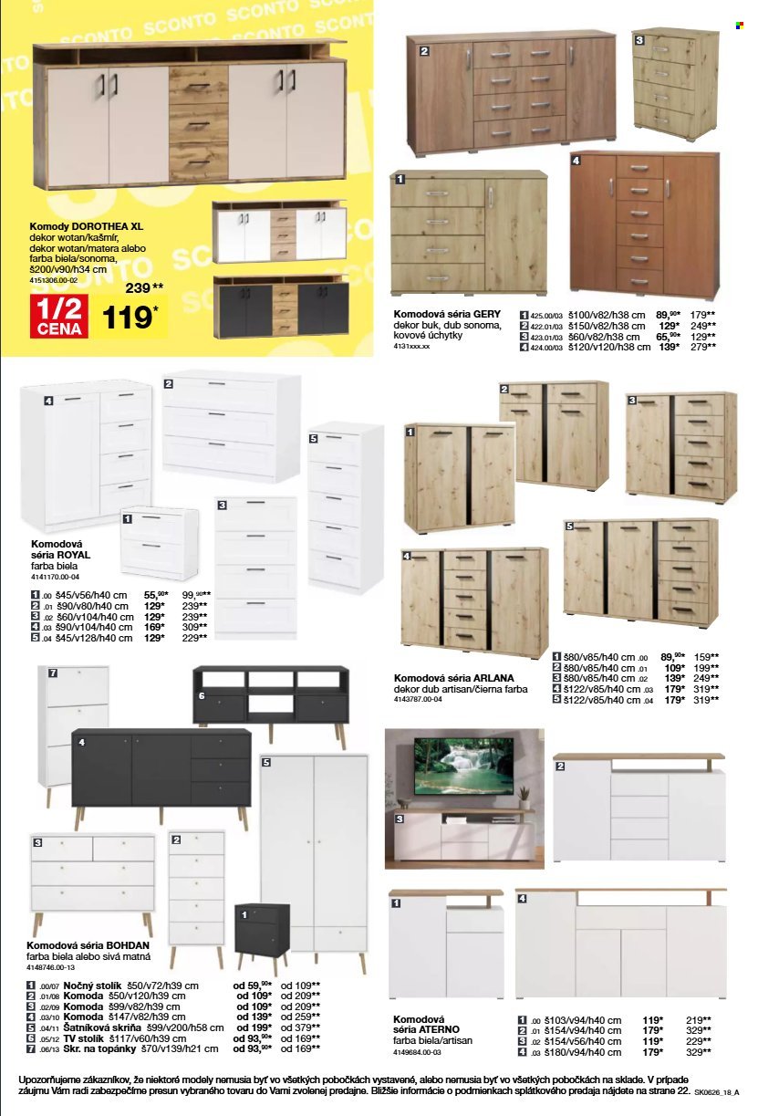 SCONTO NÁBYTOK leták - Aktuálny leták (2026-04-22 - 2026-05-19) | 18