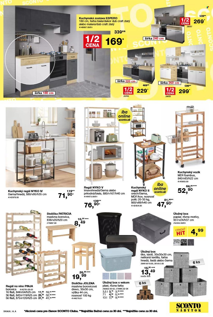 SCONTO NÁBYTOK leták - Aktuálny leták (2026-04-22 - 2026-05-19) | 19