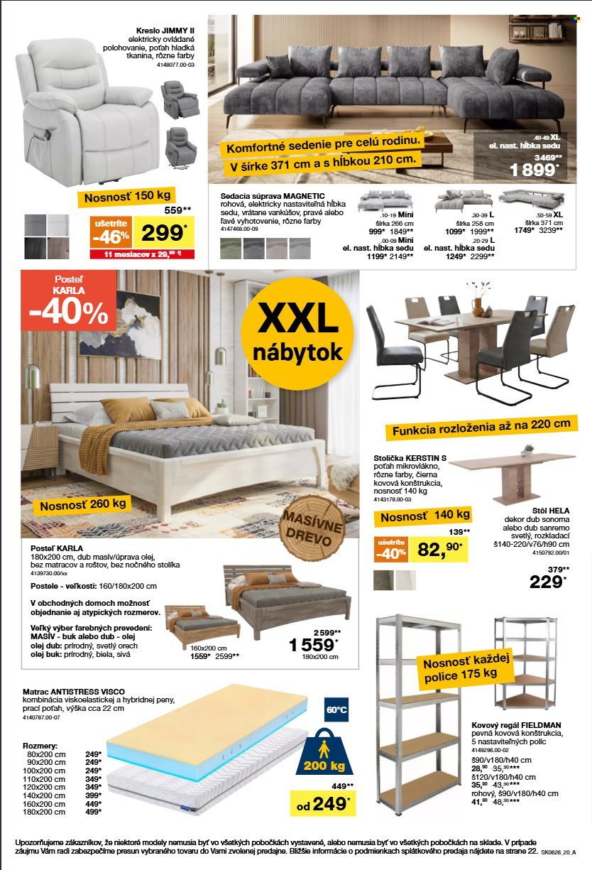 SCONTO NÁBYTOK leták - Aktuálny leták (2026-04-22 - 2026-05-19) | 20