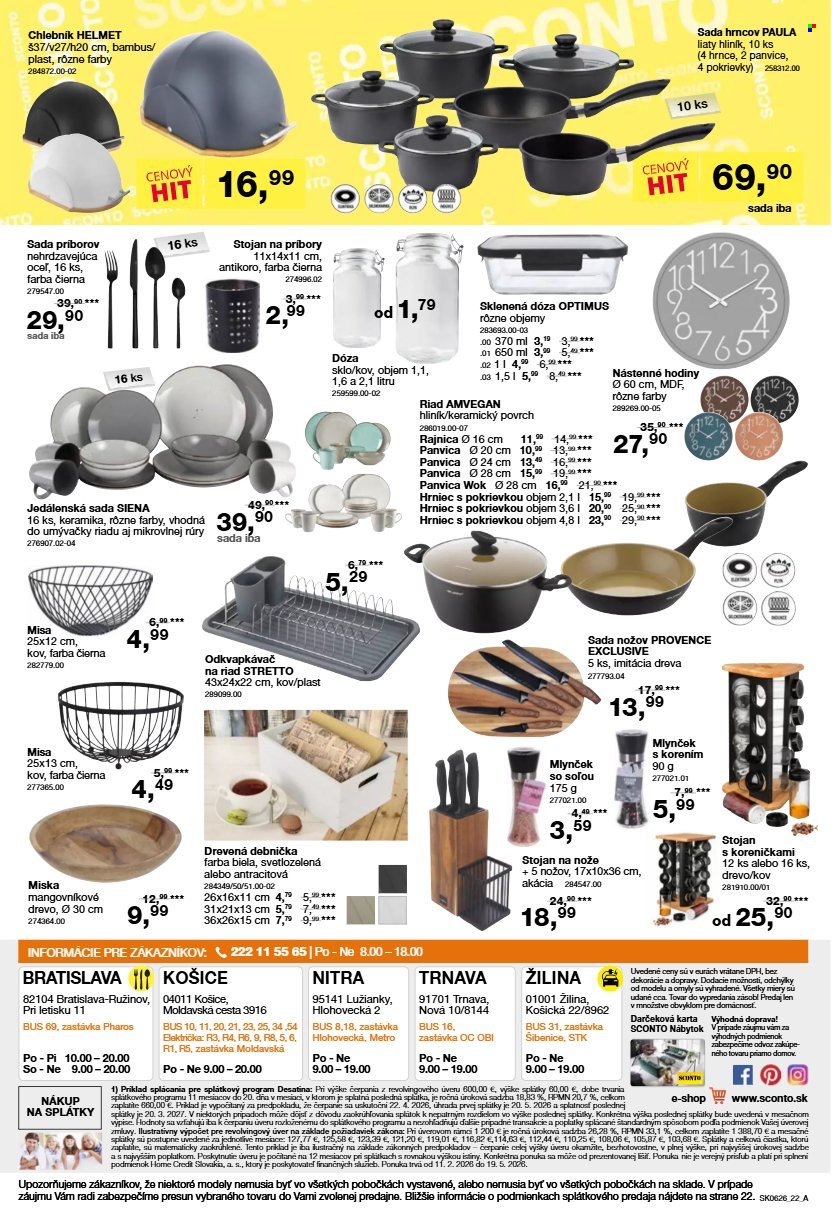 SCONTO NÁBYTOK leták - Aktuálny leták (2026-04-22 - 2026-05-19) | 22