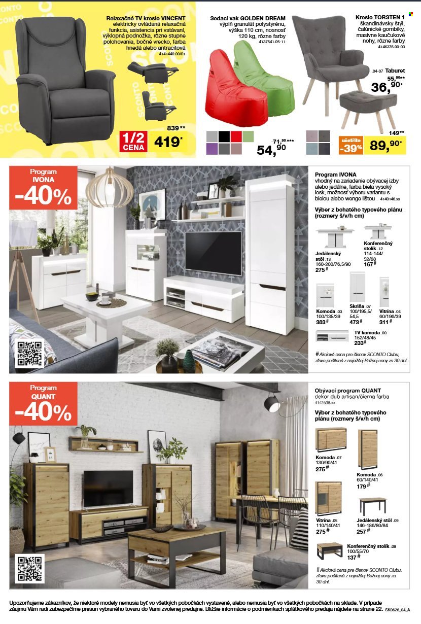 SCONTO NÁBYTOK leták - Aktuálny leták (2026-04-22 - 2026-05-19) | 4