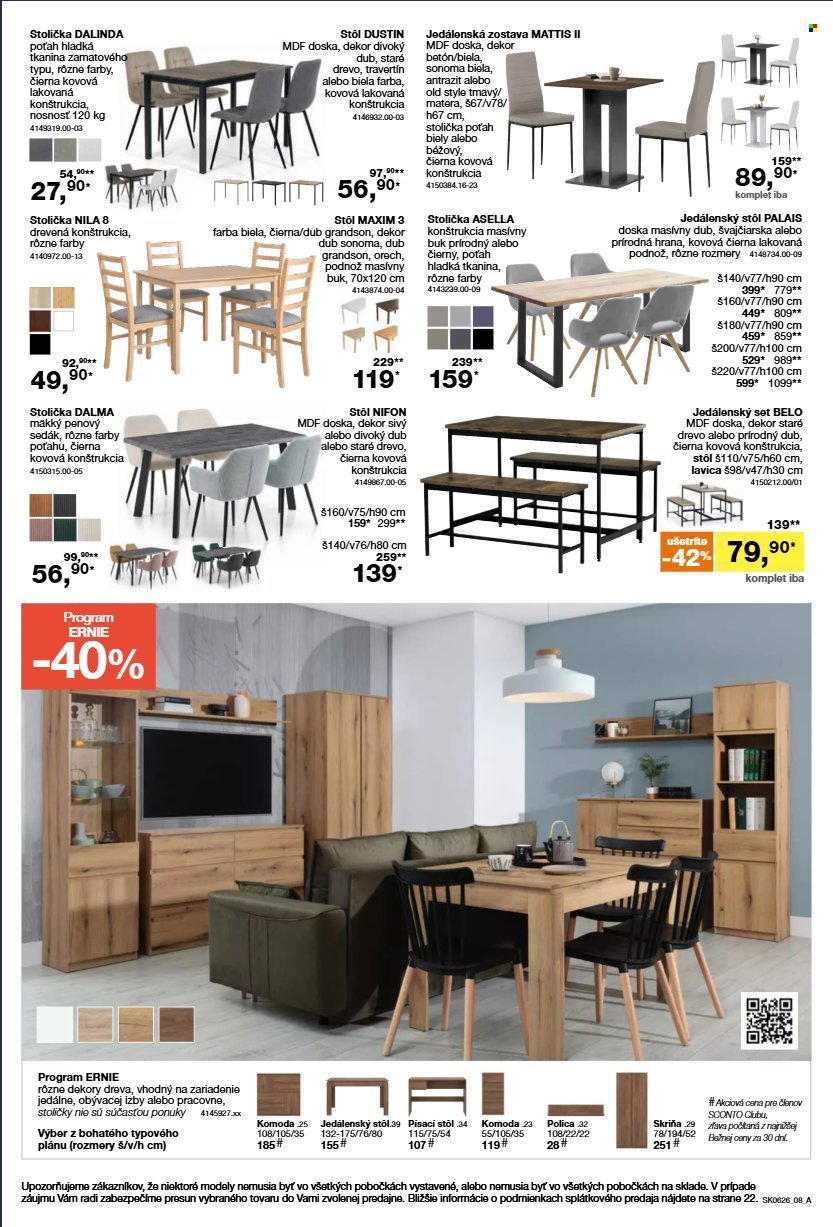 SCONTO NÁBYTOK leták - Aktuálny leták (2026-04-22 - 2026-05-19) | 8