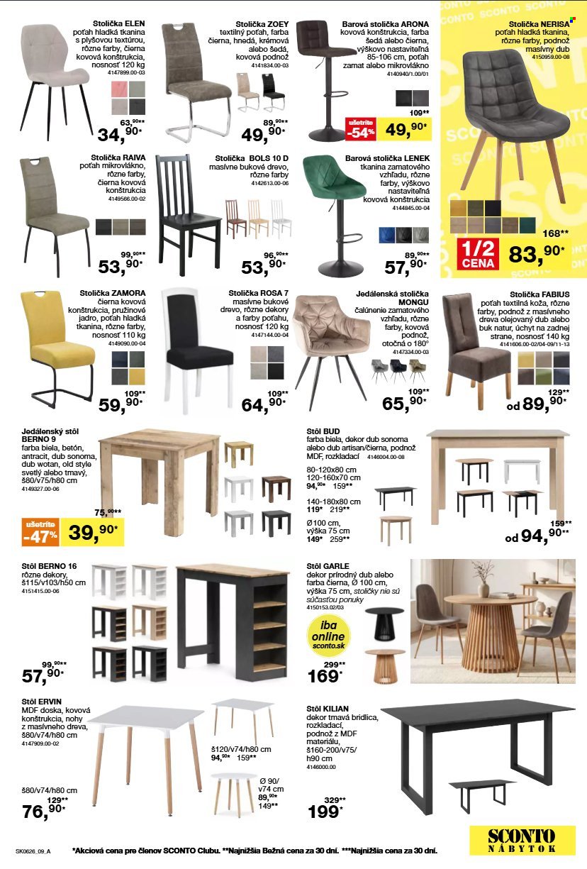 SCONTO NÁBYTOK leták - Aktuálny leták (2026-04-22 - 2026-05-19) | 9