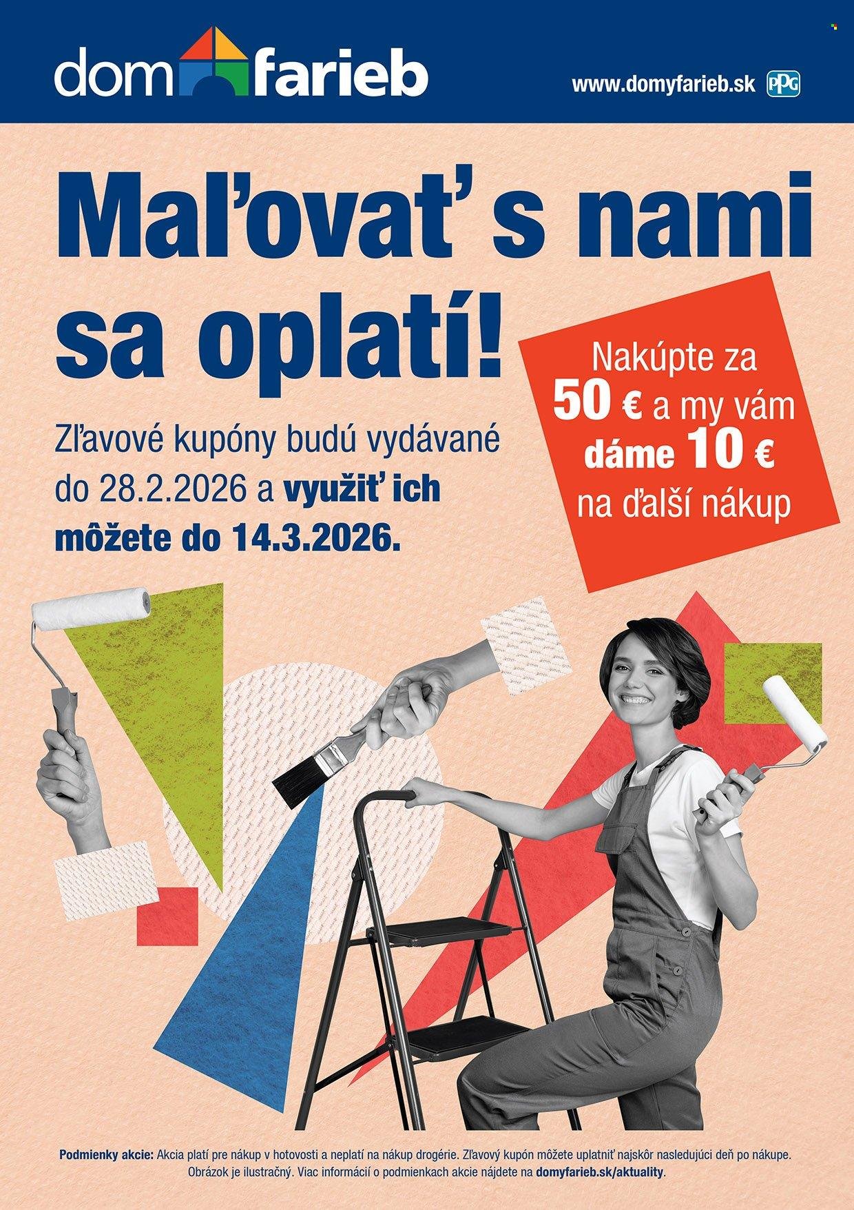 DOM FARIEB leták - Maľujte s nami aj v novom roku! (2026-01-06 - 2026-03-14) | 1