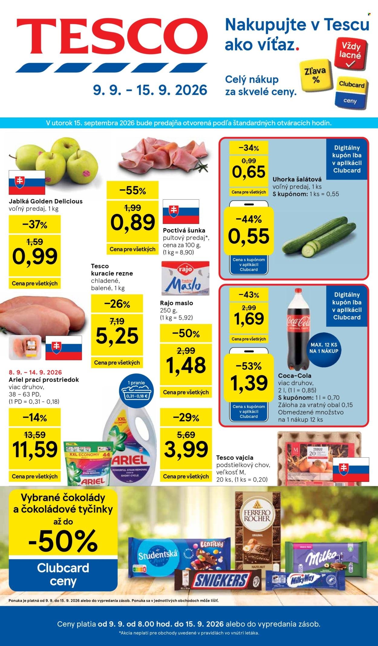 TESCO leták - Od stredy 9.9.2026