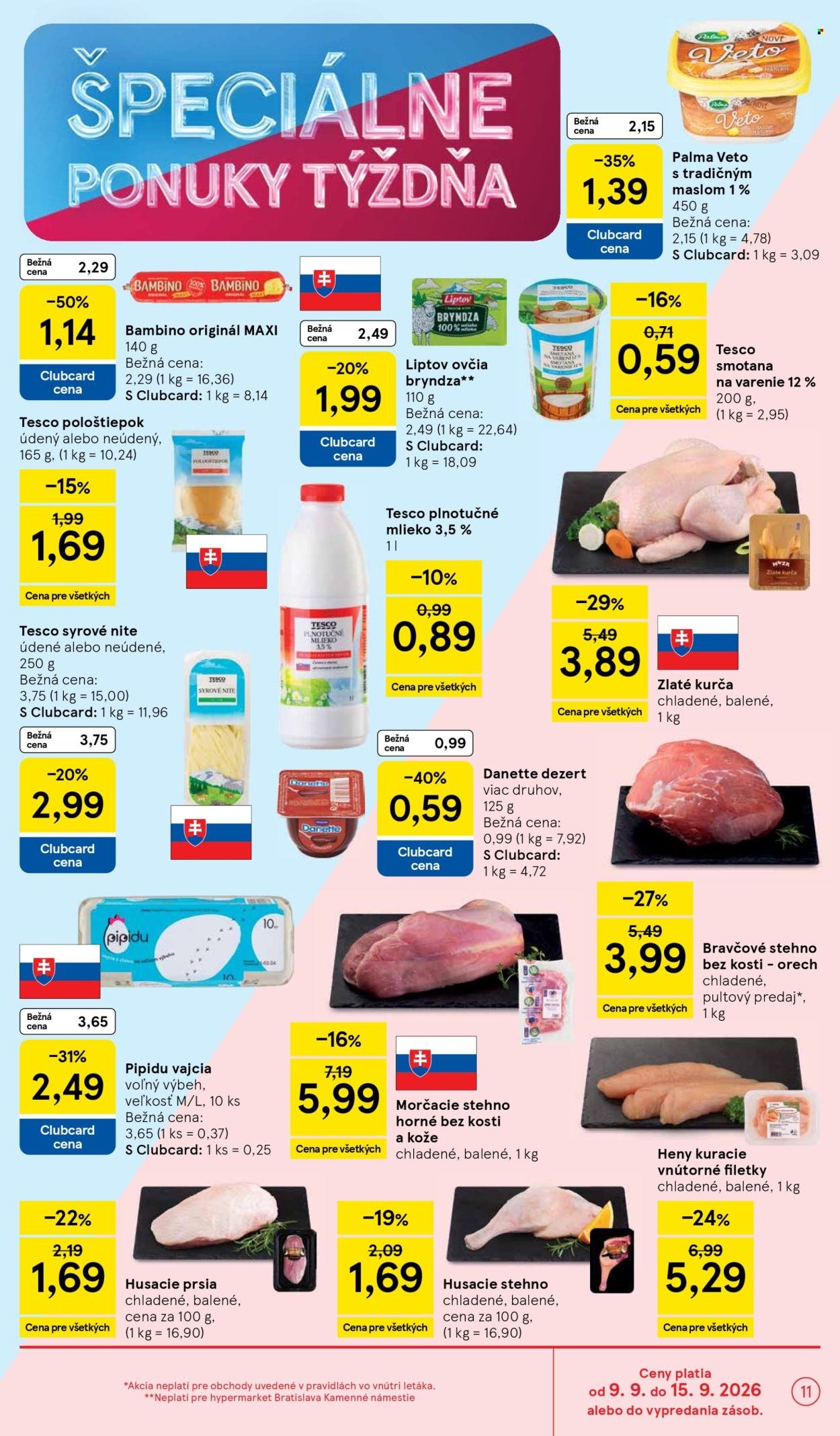 TESCO leták - Od stredy 9.9.2026