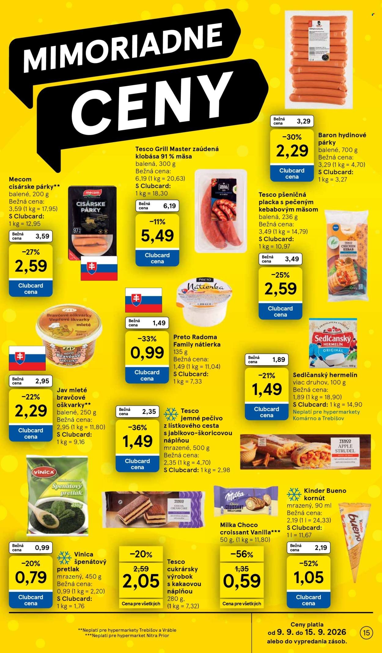TESCO leták - Od stredy 9.9.2026