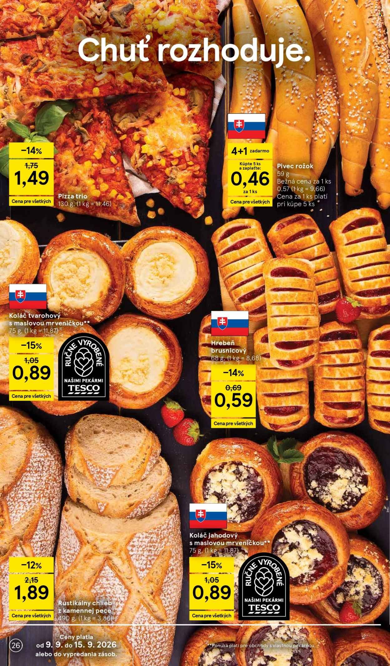 TESCO leták - Od stredy 9.9.2026