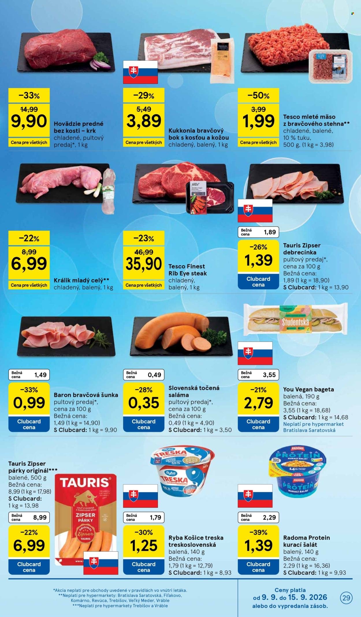 TESCO leták - Od stredy 9.9.2026