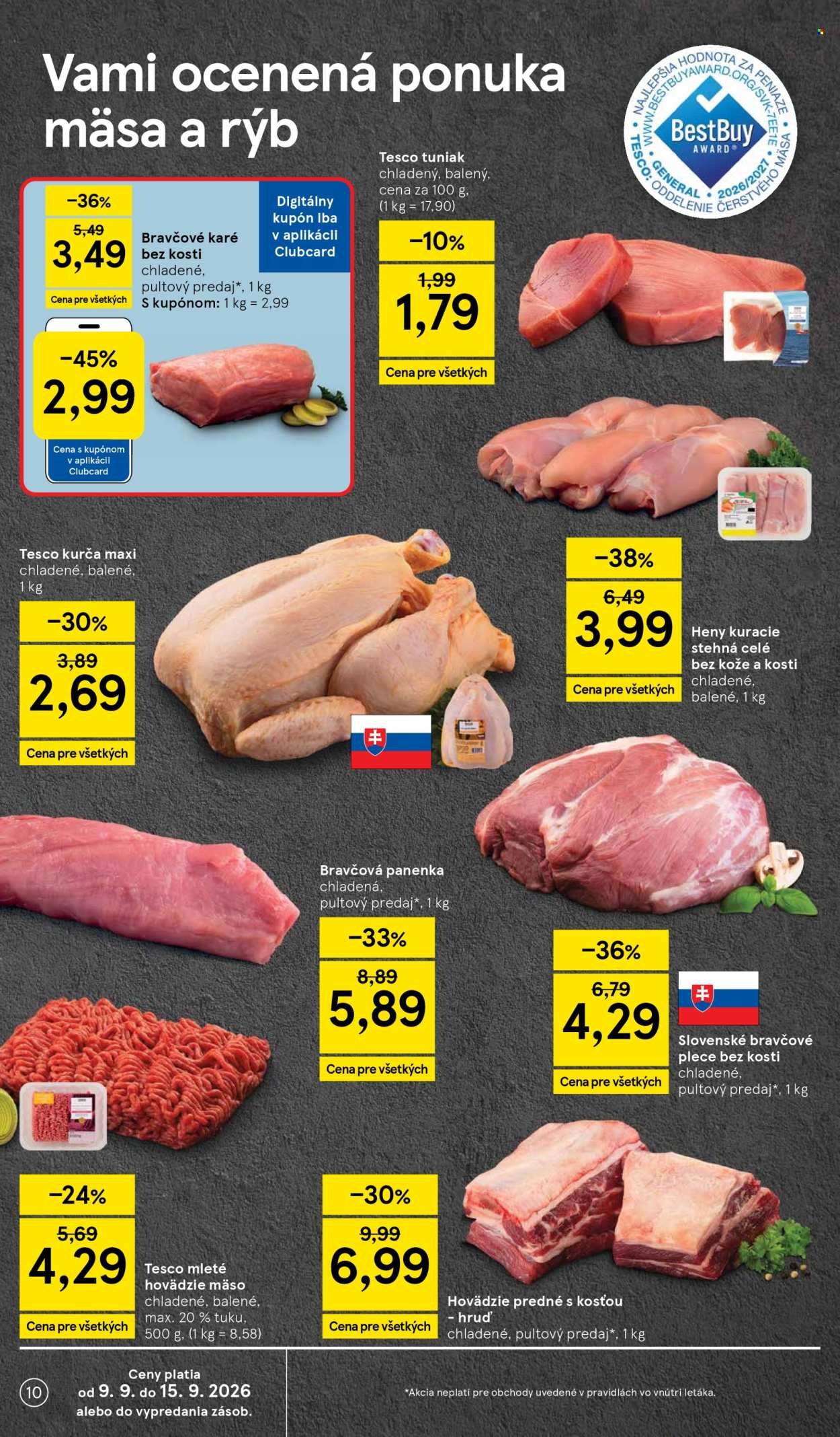 TESCO leták - Od stredy 9.9.2026