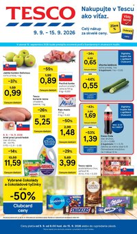TESCO leták - Od stredy 9.9.2026