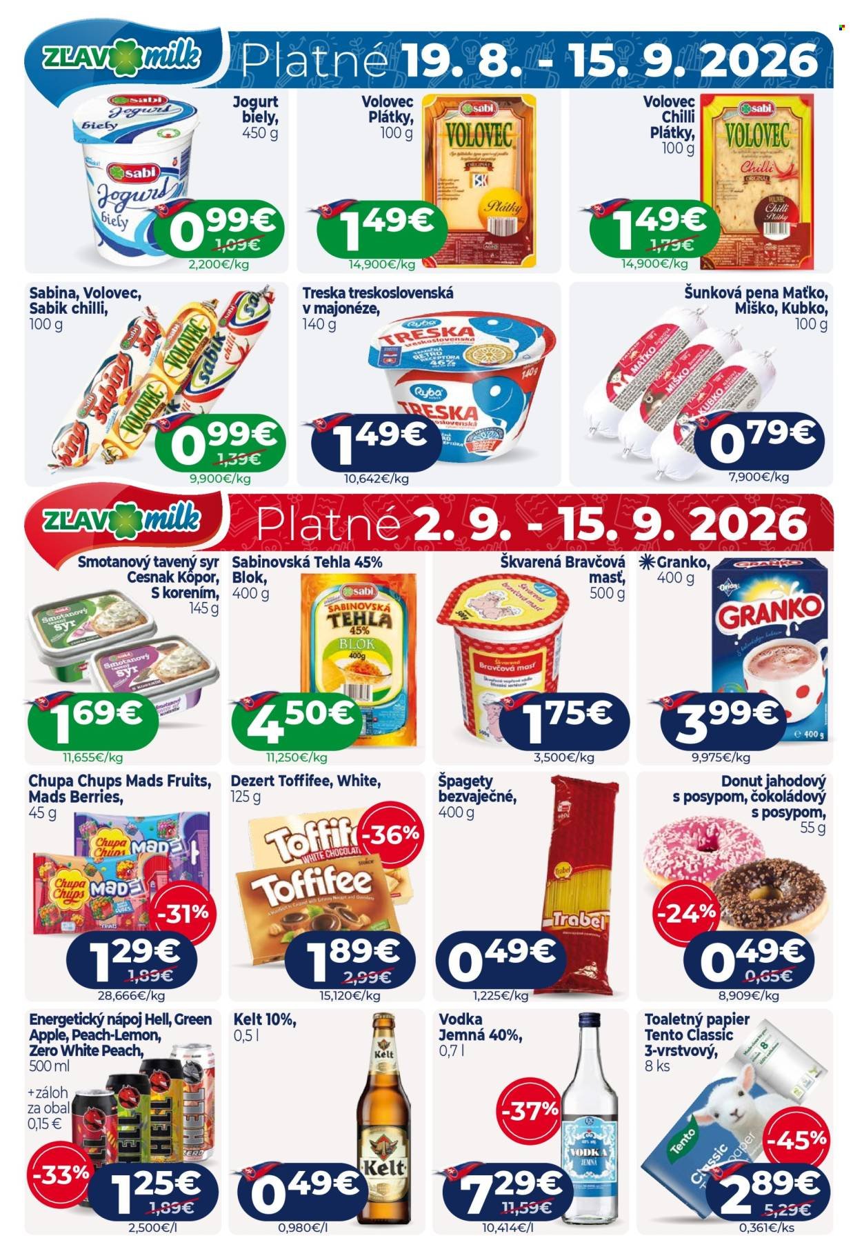 MILK AGRO leták - Od stredy 2.9.2026