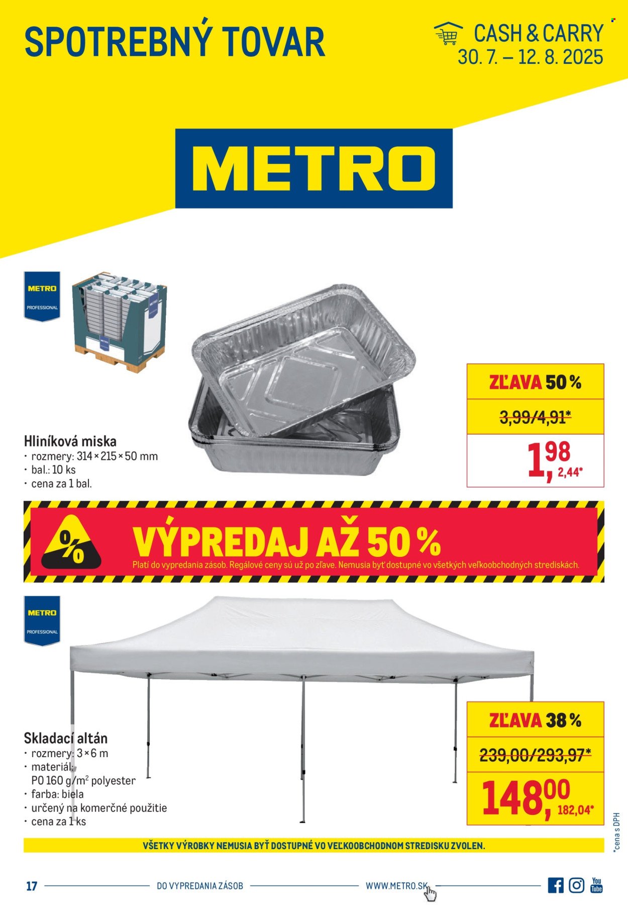 METRO leták - Spotrebný tovar (2025-07-30 - 2025-08-12) | 1