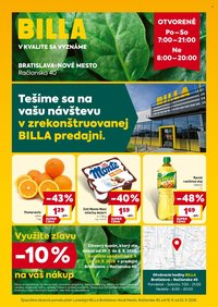 BILLA leták - BILLA Bratislava, Račianska