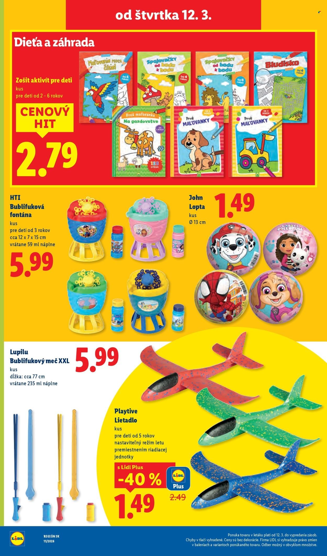 LIDL leták - Od štvrtka 12.3.2026 (2026-03-12 - 2026-03-15) | 40