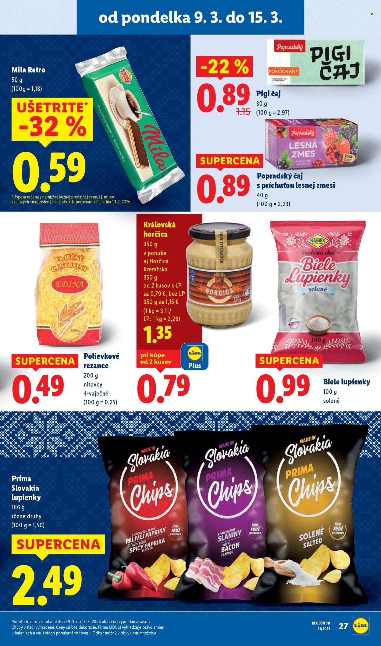 LIDL leták - Od štvrtka 12.3.2026 (2026-03-12 - 2026-03-15) | 71