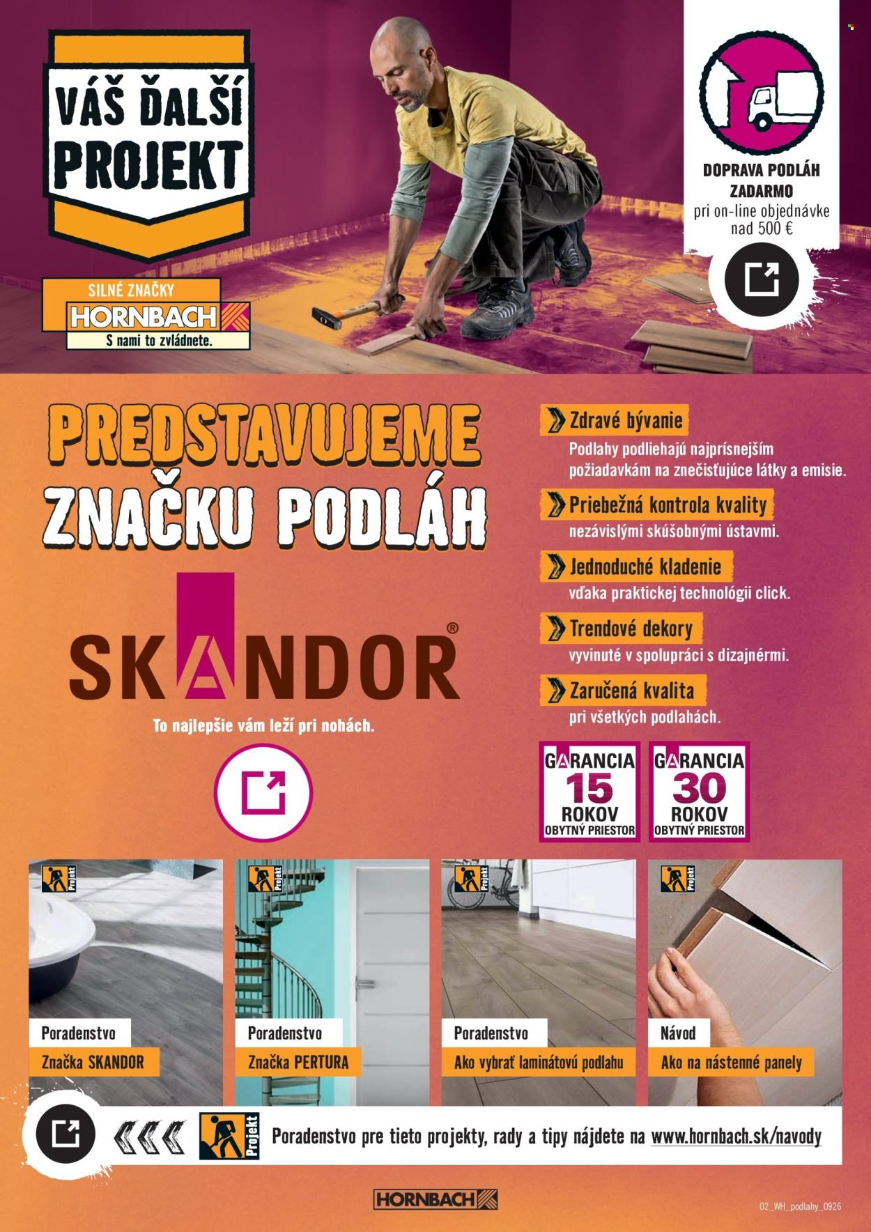 HORNBACH leták - Váš ďalší projekt - Podlahy