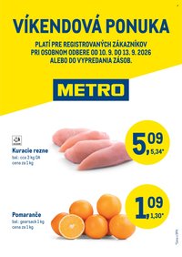 METRO leták - Víkendová ponuka