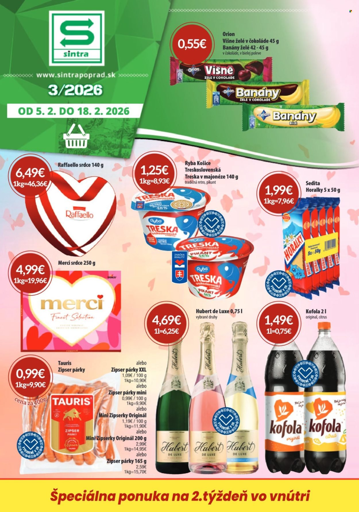 SINTRA leták - Od štvrtka 5.2.2026 (2026-02-05 - 2026-02-18) | 1