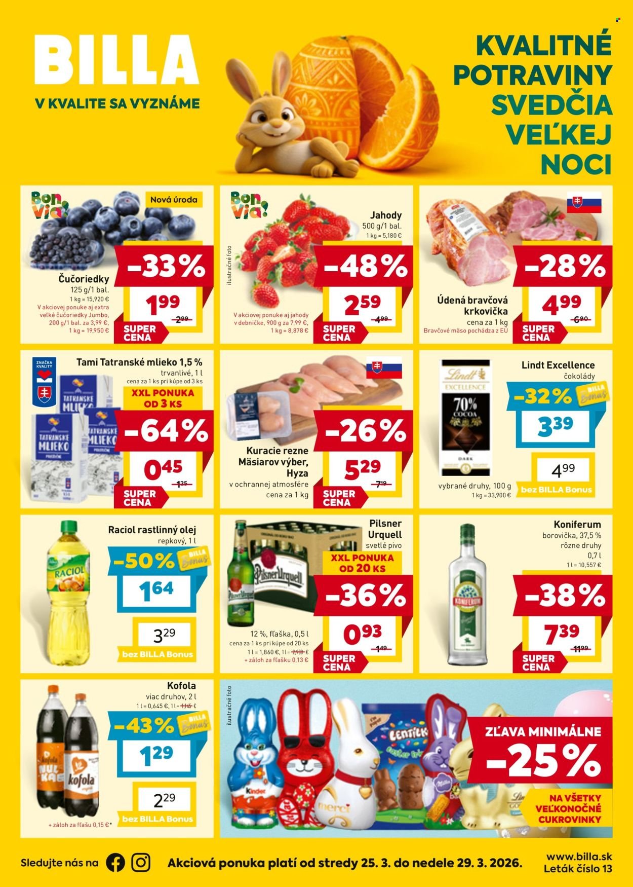 BILLA leták - Od stredy 25.3.2026 (2026-03-25 - 2026-03-29) | 1